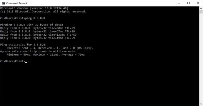 How to Check Internet Stability Using CMD