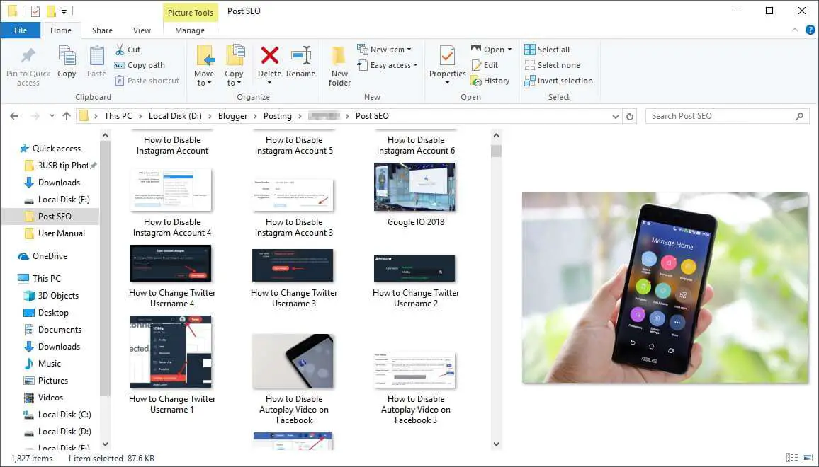 How to Show Preview Pane on Windows 10 File Explorer