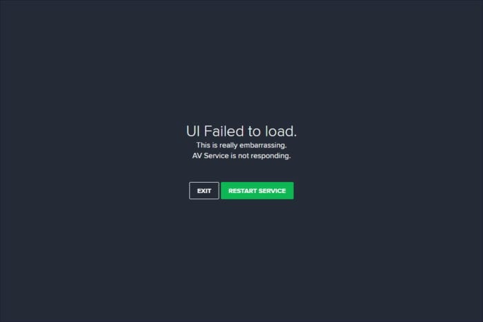 How to Solve Avast UI Failed to Load