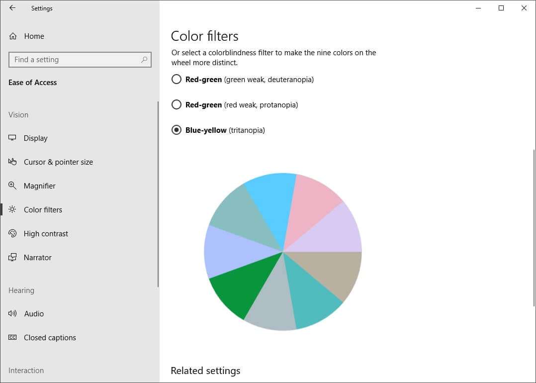 How to Enable Color Filters for Color Blindness in Windows 10