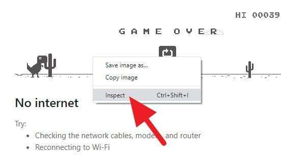 Inspect menu - How to Make T-Rex Chrome Immortal 11