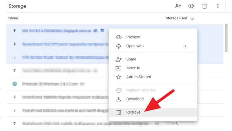 Remove Largest File on Google Drive - How to Quickly Find Largest Files on Google Drive 11