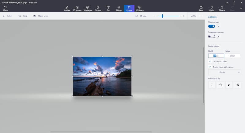 Resized image - How to Resize Image in Paint 3D Easily 12