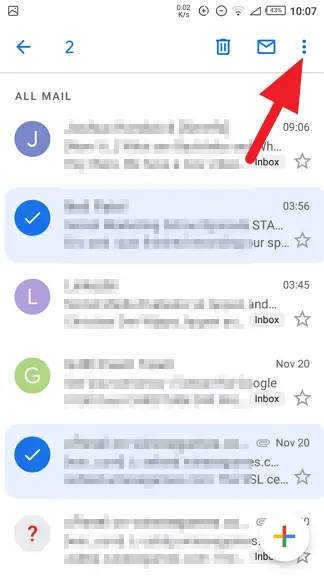 Menu icon Gmail - How to Find Archived Emails on Gmail Android 11