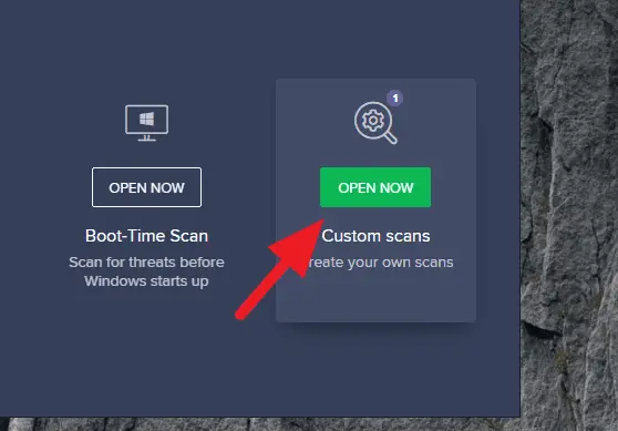 custom scans avast - How to Schedule Automatic Scan on Avast Free Antivirus 11