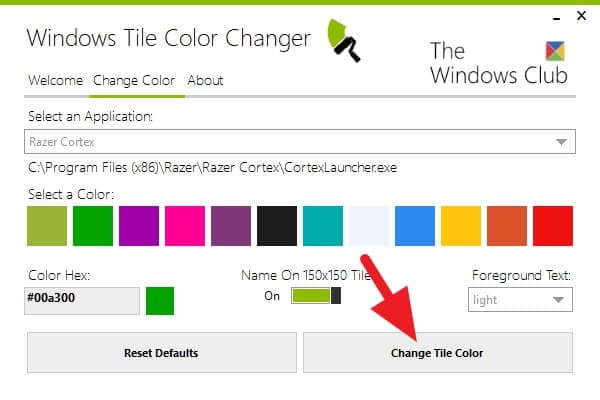 Change Tile Color - How Change Tile Color for a Specific Program on Windows 10 11