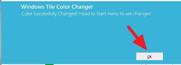 Change color success - How Change Tile Color for a Specific Program on Windows 10 13