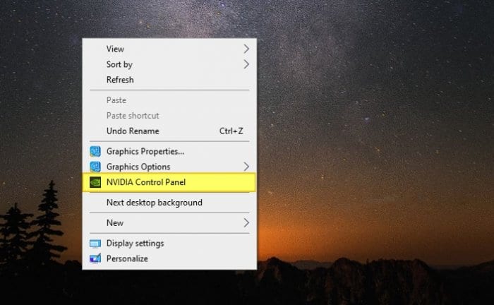 NVIDIA Control Panel context menu - How to Open Missing NVIDIA Control Panel Without Reinstall Driver 5