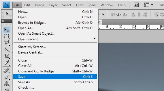 Save Photoshop 1 - How to Instantly Flip Image in Photoshop 9