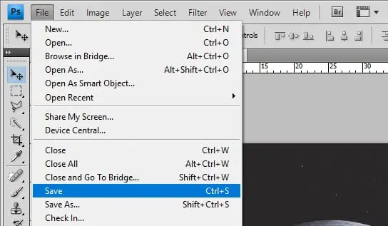 Save Photoshop 2 - How to Instantly Flip Image in Photoshop 15