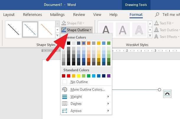 Shape Outline - How to Create a Straight Line in Microsoft Word Effortlessly 11