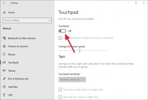 Touchpad off - How to Disable Touchpad in Windows 10 Laptop 9