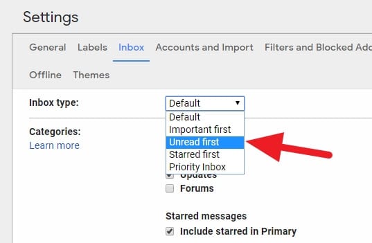 Unread first - How to Find Unread Emails in Gmail Desktop 21