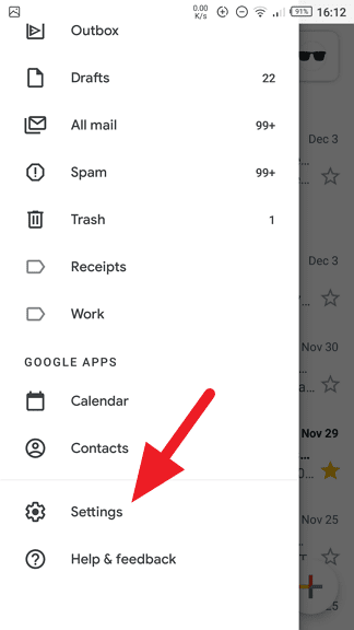 gmail settings - How to Disable Swipe to Archive in Gmail App 7