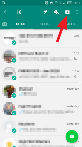 What happens when you archive a whatsapp chat