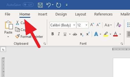 Home menu - How to Quickly Add Heading in Microsoft Word 7