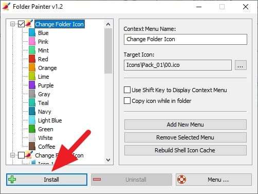 change folder color windows 10