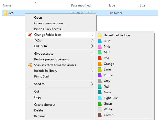 change folder icon color - How to Change Folder Icon Color on Windows 10 9