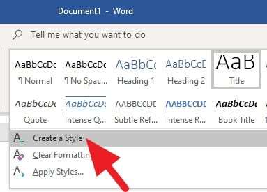 create style - How to Quickly Add Heading in Microsoft Word 19