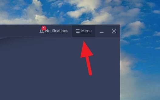 menu avast 1 - How to Stop Avast from Running at Startup on Windows 9