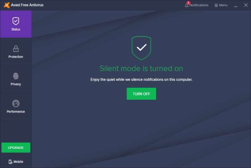 silent mode on - How to Disable Avast Notifications, Messages, & Alerts 17