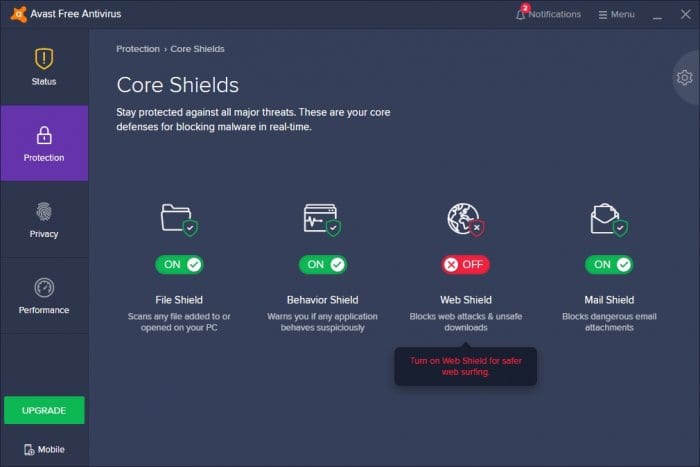web shield stopped - How to Stop Avast From Blocking Websites 17