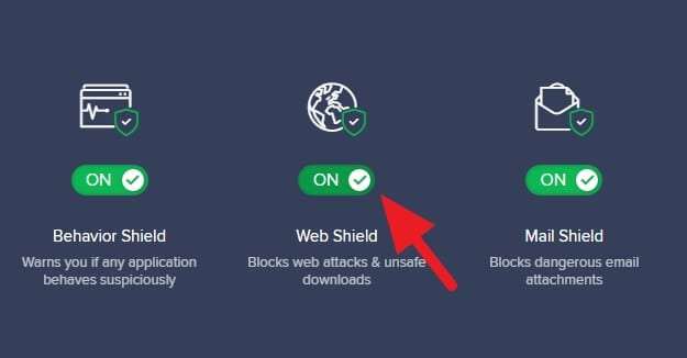 how to whitelist a website in avast online security