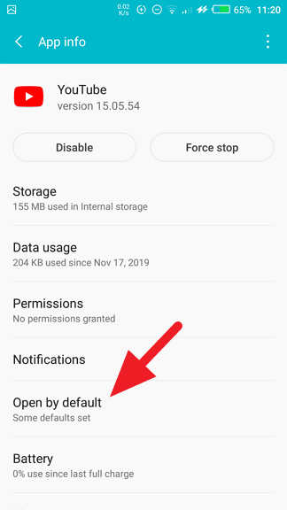 Open by default - Prevent Youtube App from Opening When Click Youtube Link 9