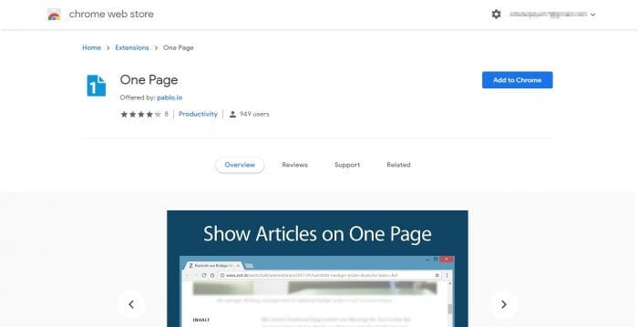 One Page - 5 Browser Extensions to Merge Multi-Pages News Site into One 11