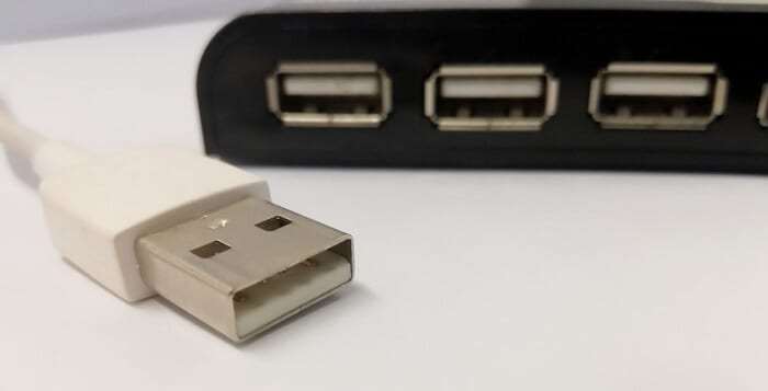 USB A port - How to Connect Phone to Laptop with USB 4