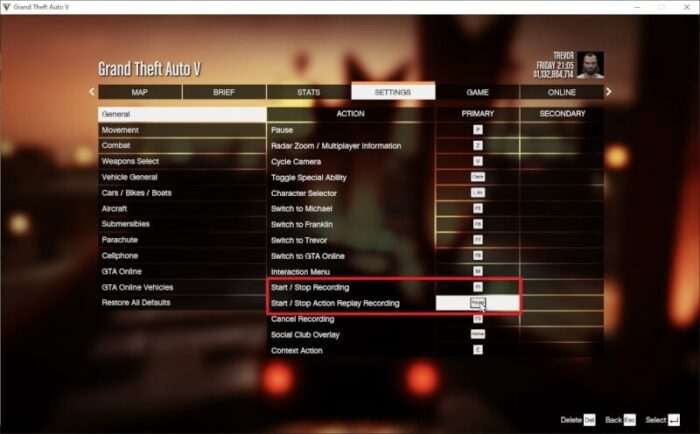 start recording key - How to Disable Recording in GTA V PC 3