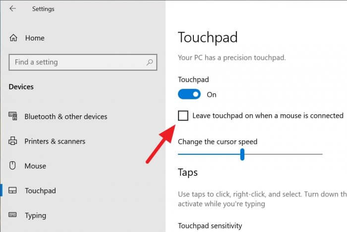 Leave touchpad ON - How to Auto-Disable Touchpad if Mouse is Used 11