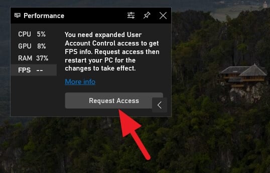 Request Access - How to Show FPS on When Playing Game on Windows 10 7