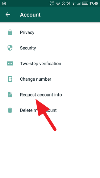 Request account info - How to See When Your WhatsApp Account Was Created 9