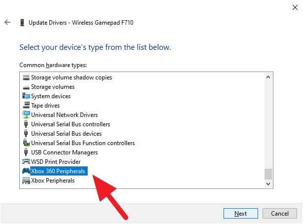 logitech f710 windows 10 not detected in device manager