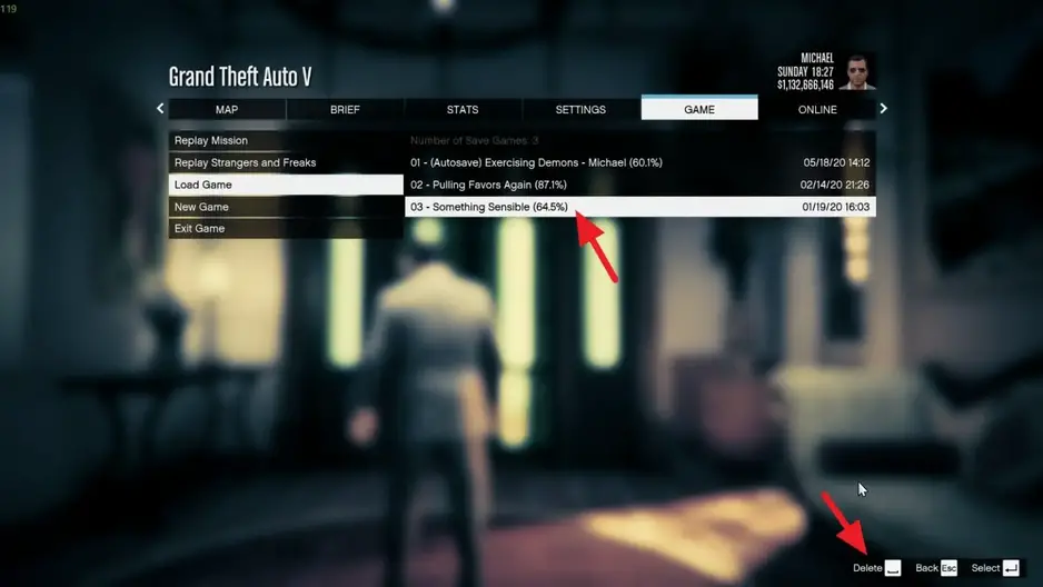 GTA V PS3 save data