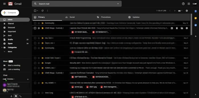 Gmail dark - How to Enable Dark Mode on Gmail Desktop Without Extension 31