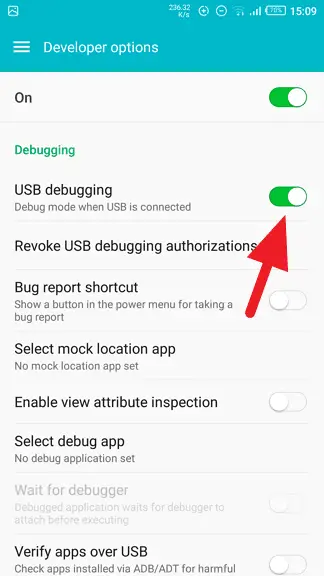 USB debugging - How to Restart Android Without Power Button 7