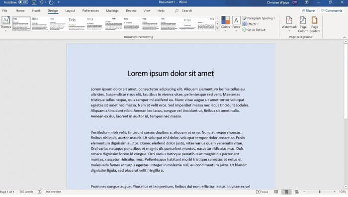 Microsoft Word Colored - How to Change Document Background Color on Microsoft Word 11