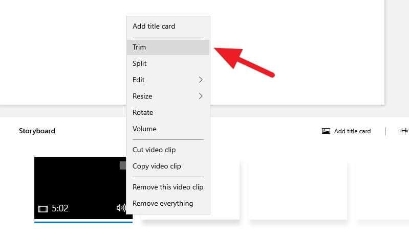 windows photo app trim video color