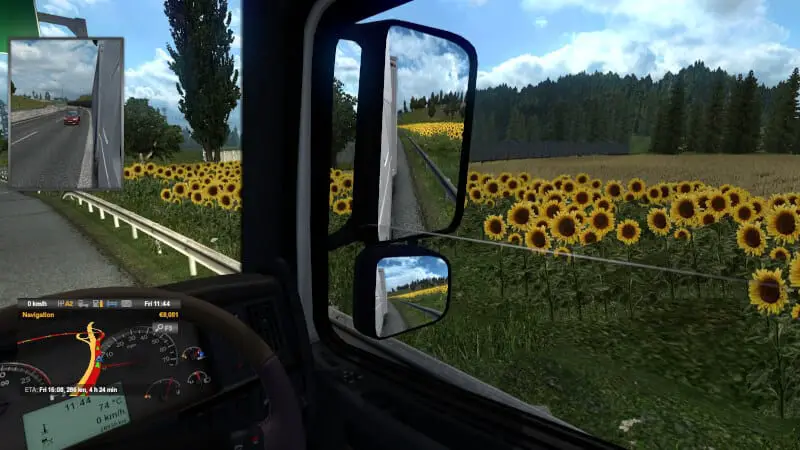 Window half open - How to Open Side Windows on Euro Truck Simulator 2 13