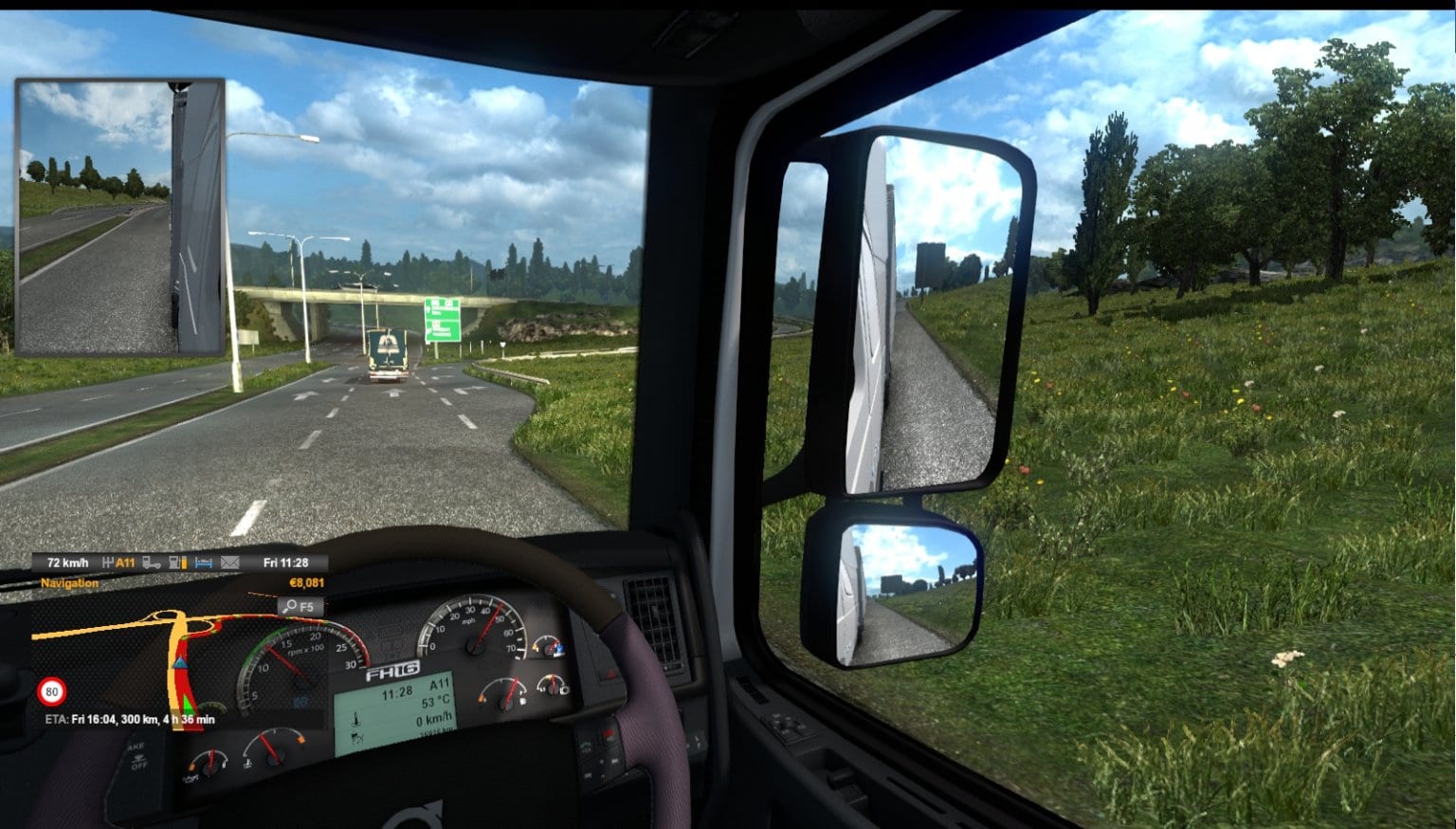 How to Open Side Windows on Euro Truck Simulator 2 (NO MOD)