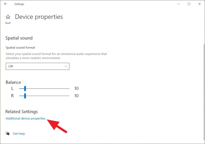 Additional device properties - How to Enhance Bass Quality in Windows 10 9