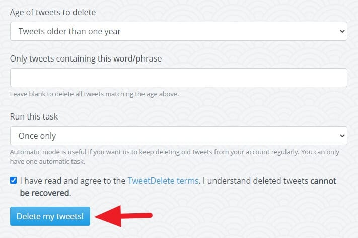 Delete my tweets - How to Delete All Your Tweets Instantly 9
