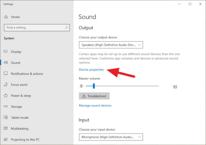 Device properties - How to Enhance Bass Quality in Windows 10 7