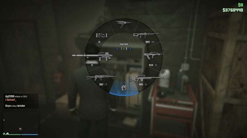 Remove weapon