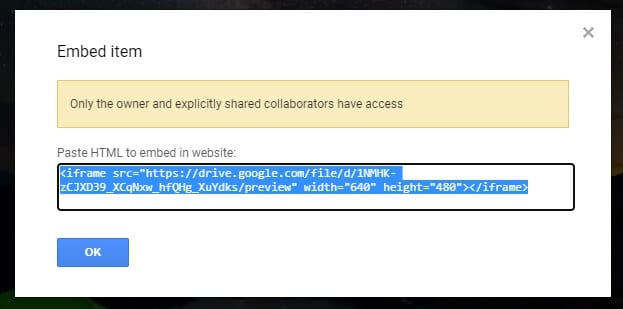 Embed code - How to Embed Video from Google Drive 13
