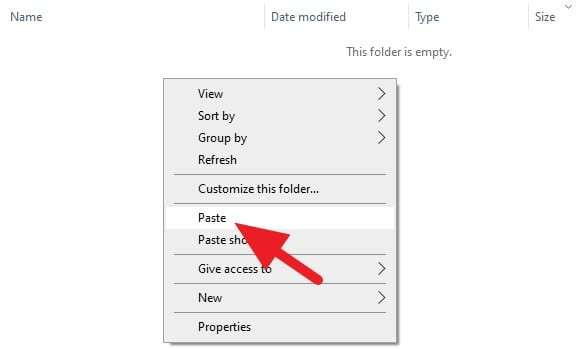 Paste picture 1 - How to Transfer Photos from Email to USB Stick 15