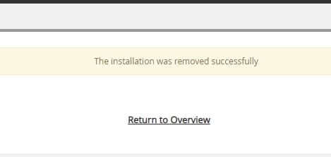 WordPress installation removed - How to Uninstall WordPress Site from cPanel 15