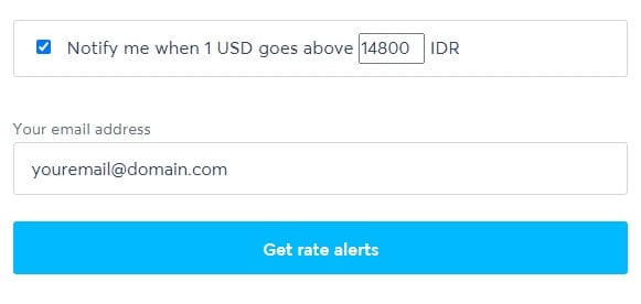 get rate alerts - How to Get Email Notification on Currency Conversion 11